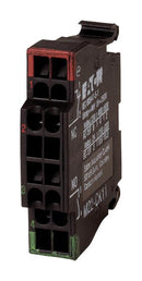 EATON MOELLER M22-CK11 Contact Block, Spring Clamp, 2 Pole, 4 A, 115 V, Eaton M22 Series Modular Pushbutton Switches