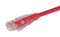 L-COM TRD815R-20 Ethernet Cable, Cat5e, RJ45 Plug to RJ45 Plug, UTP (Unshielded Twisted Pair), Red, 6.1 m, 20 ft