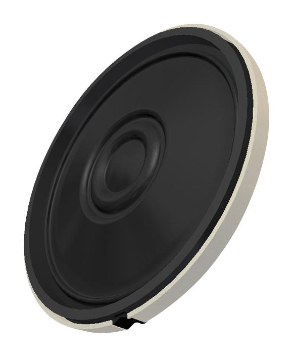 PUI AUDIO AS03008MR-R Speaker, 650 Hz to 15 kHz, 8 ohm, 1 W, 82 dBA, Round, Bare Mount