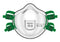 MULTICOMP PRO MP-V3-FFP3 Valved Cup Mask, Disposable, FFP3, CE, EN149:2001+A1:2009, Fibre Shell