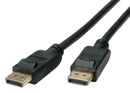ROLINE 11.44.5812 Audio / Video Cable Assembly, DisplayPort Plug, DisplayPort Plug, 9.8 ft, 3 m, Black