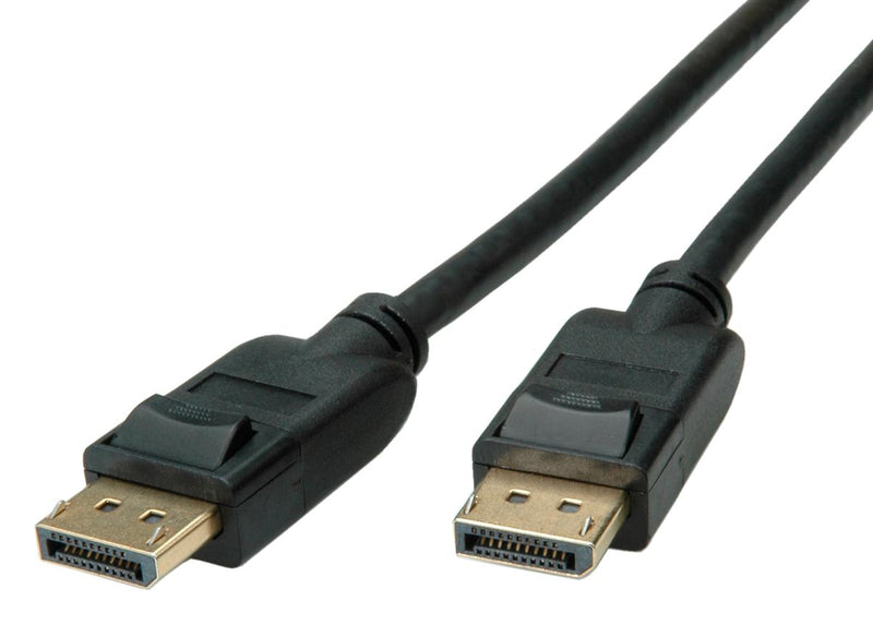 ROLINE 11.44.5812 Audio / Video Cable Assembly, DisplayPort Plug, DisplayPort Plug, 9.8 ft, 3 m, Black