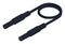 HIRSCHMANN TEST AND MEASUREMENT 934072100 Banana Test Lead, 4mm Banana Plug, Shrouded, 4mm Banana Plug, Shrouded, 19.6 ", 500 mm, Black