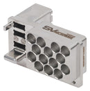 AMPHENOL SV MICROWAVE 9321-60109. SMPM VITA 66.5 BP HYBRID MOD, 14+3PORT