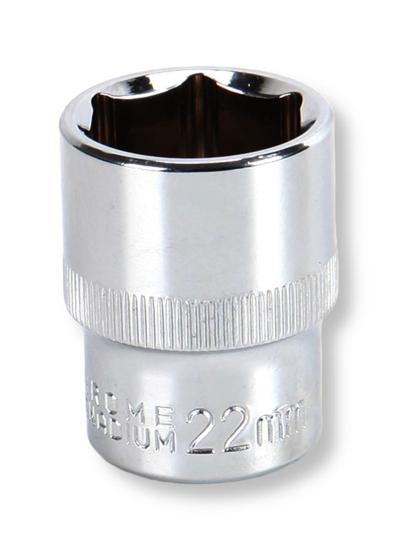 MULTICOMP PRO MP12-CRV22 Socket, Hex, 22mm, 1/2" Drive Size, Chrome Vanadium, DIN3120