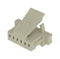 SAMTEC ISS1-06-L Connector Housing, w/Latch, White Nylon, 1Row, MicroMate ISS1 Series, Receptacle, 6 Ways, 2.54 mm