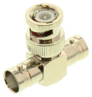 AMPHENOL RF 031-208 BNC TEE ADAPTER, 1 X PLUG-2 X JACK