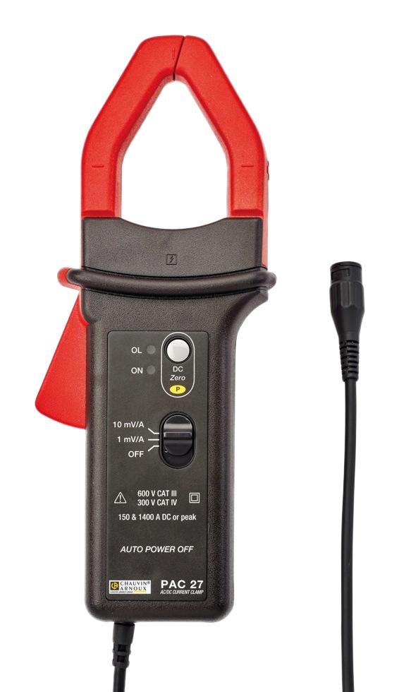 CHAUVIN ARNOUX PAC27 Clamp Meter, AC/DC Current, Bandwidth, 1 kA