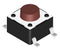 MULTICOMP PRO MPDTSM-61N-V-T/R Tactile Switch, SPST-NO, Brown, Top Actuated, Surface Mount, Round Button, 160 gf, 50mA at 12VDC