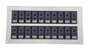 LABFACILITY IS-J-FF + FSP-20 Thermocouple Connector, 111 x 221mm Panel, Standard, J, Socket, 20Way, Black, IEC, Fascia Mount