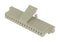 SAMTEC ISS1-17-L Connector Housing, w/Latch, White Nylon, 1Row, MicroMate ISS1 Series, Receptacle, 17 Ways, 2.54 mm