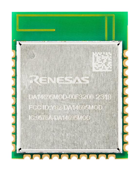 RENESAS DA14695MOD-00F3200C Bluetooth Module, Bluetooth LE 5.2, -96 dBm