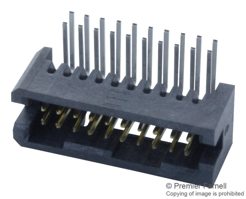 Samtec TFML-110-01-S-D-RA TFML-110-01-S-D-RA Pin Header Board-to-Board Wire-to-Board 1.27 mm 2 Rows 20 Contacts Through Hole Right Angle