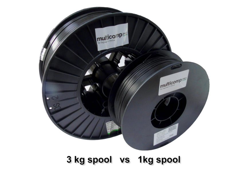 MULTICOMP PRO MP013788 3D Printer Filament, Black, 1.75mm, PLA+, 210&deg;C to 230&deg;C, 3kg
