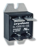 SENSATA/CRYDOM EL100D10-05 Solid State Relay, 10 A, 100 VDC, Panel Mount, Quick Connect, DC Switch