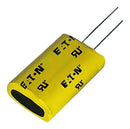 EATON ELECTRONICS PTV-6R0V505-R Supercapacitor, Vertical, 5 F, 6 V, Radial Leaded, -10%, +30%, 5.3 mm, 1000 hours @ 65&deg;C