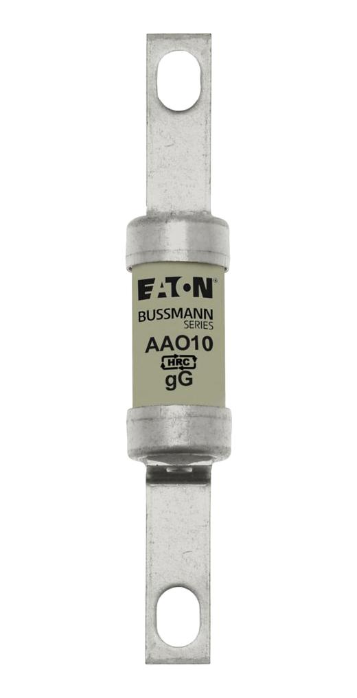 EATON BUSSMANN AAO10 Fuse, High Rupturing Capacity (HRC), AAO Series, 10 A, Bolted Tag, 550 V
