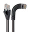 L-COM TRD695SZRA7BLK-10 Ethernet Cable, Cat6, 90&deg; RJ45 Plug to RJ45 Plug, FTP (Foiled Twisted Pair), Black, 3.05 m, 10 ft