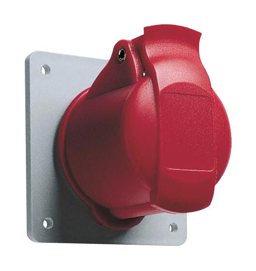 AMPHENOL SINE/TUCHEL 2CMA193178R1000 Pin & Sleeve Connector, 16 A, 415 V, Flange Mount, Outlet, 3P+E, Red