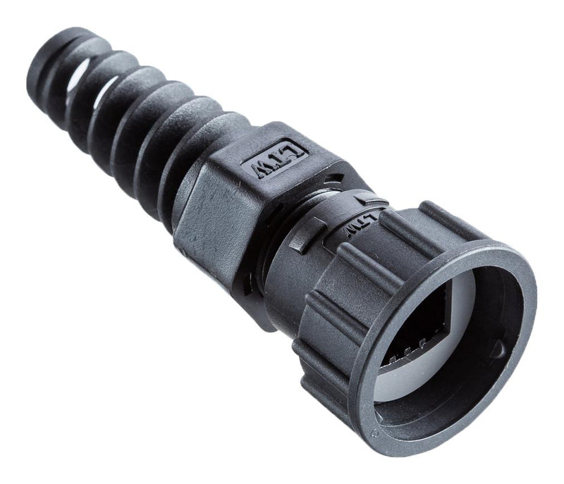 AMPHENOL LTW RCP-00AMMA-SLM7001 Modular Connector, Housing, RJ45 Plug, 1 x 1 (Port), IP67, Cable Mount