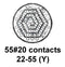 CINCH CONNECTIVITY SOLUTIONS MS24266R22B55S9-LC Circular Connector, MIL-DTL-26500 Series, MS24266 Series, Straight Plug, 55 Contacts