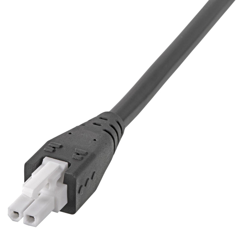 MOLEX 217159-0220 Cable Assembly, Mini-Fit Jr. Receptacle to Free End, 2 Ways, 4.2 mm, 1 Row, 2 m, 6.6 ft