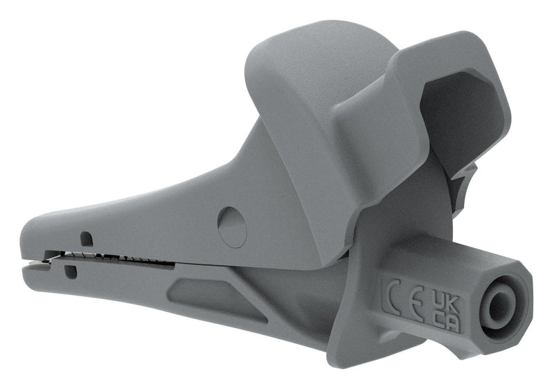 CAL TEST ELECTRONICS CT4501-8 ALLIGATOR CLIP, GRAY, 20A, 1.2"