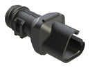AMPHENOL SINE/TUCHEL ATBS-231-0305 BACKSHELL, PLUG CONN, 3POS, 180DEG, BLK