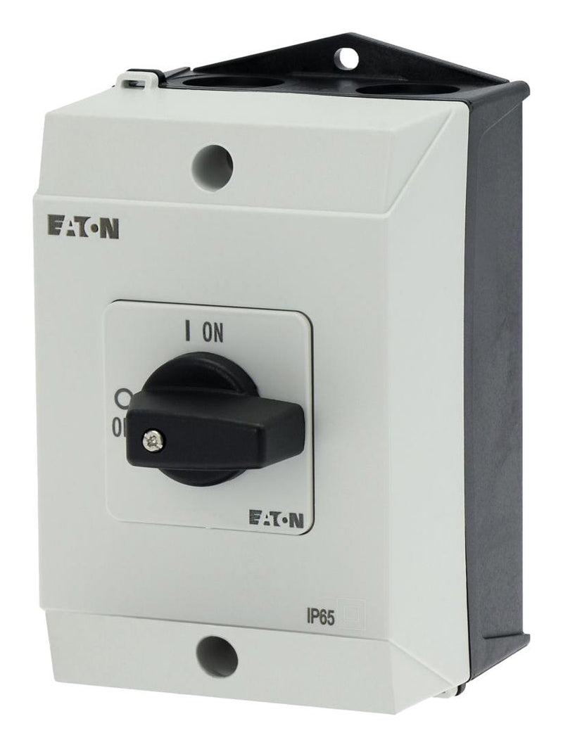 EATON MOELLER T0-2-1/I1 Rotary Switch, On-Off, 2 Position, 3 Pole, 90 &deg;, 20 A, 690 V, T0 Series