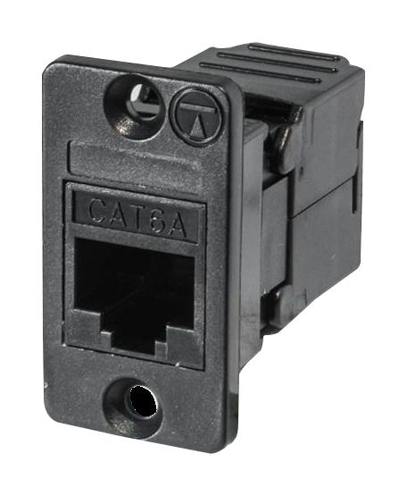 TUK SGKCTBPM Modular Connector, Black, RJ45 Jack, 1 x 1 (Port), 8P8C, Cat6, Cat6a, Panel Mount GTIN UPC EAN: 5055386511461