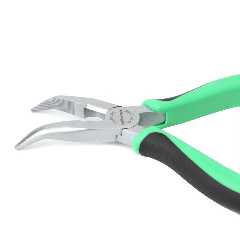 MULTICOMP PRO MP-BN6 Pliers, Bent Nose, 152.4 mm Length, CRV, Thermoplastic Rubber Handle
