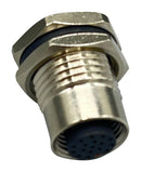 NORCOMP 859-017-203R004 SENSOR CONN, M12, 17POS, RCPT, PANEL