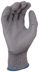 UCI G/HANTEX-HX5/PU/07 Safety Gloves, HPPE (High-Performance Polyethylene), Knit Wrist, Grey, S, Hantex HX5PU Series