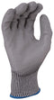 UCI G/HANTEX-HX5/PU/11 Safety Gloves, HPPE (High-Performance Polyethylene), Knit Wrist, Grey, XXL, Hantex HX5PU Series