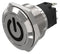 EAO 82-6151.1000.B002 Vandal Resistant Switch, Standby, 82-x151.1000.B002 Series, 22 mm, SPDT, Momentary