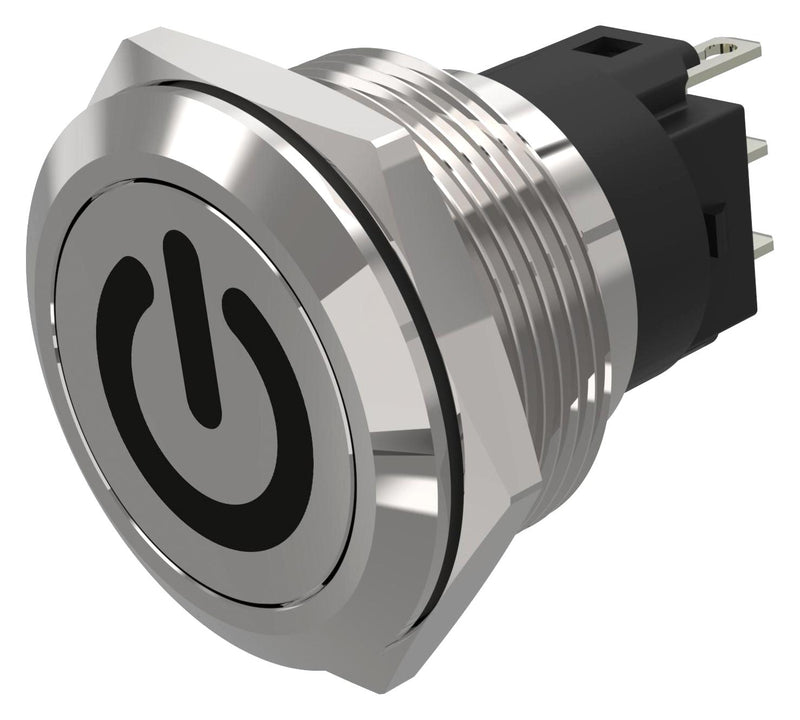 EAO 82-6151.1000.B002 Vandal Resistant Switch, Standby, 82-x151.1000.B002 Series, 22 mm, SPDT, Momentary
