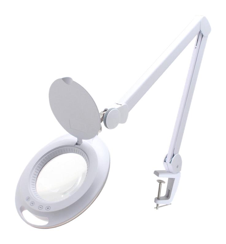 IDEAL-TEK LE-W5D.IT Magnifying LED Lamp, 2.25x, EU Plug, Bench/Desktop, High-Precision Tasks