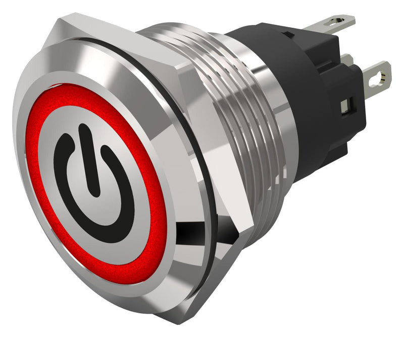 EAO 82-6151.1114.B002 82-6151.1114.B002 Vandal Resistant Switch Standby 82 Series 22 mm Spdt Momentary Round Flat Flush Natural