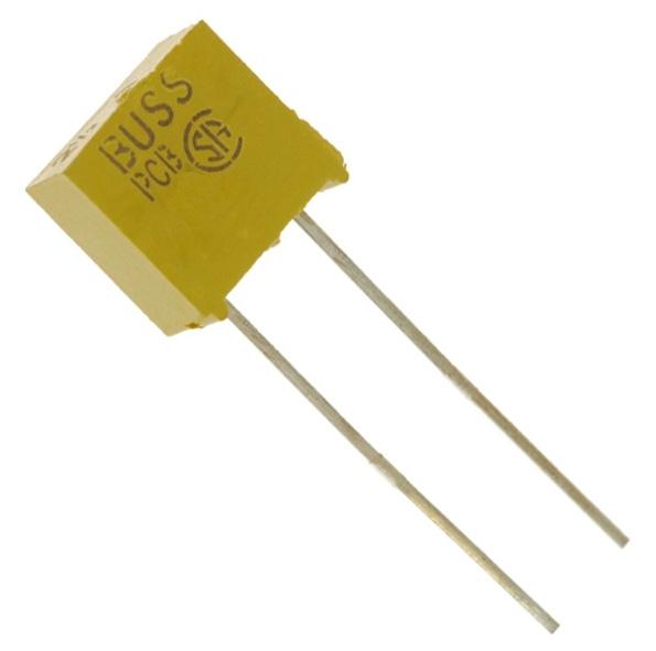 EATON ELECTRONICS BK/PCC-2-1/2-R FUSE, PCB, 2.5A, 450V, FAST ACTING