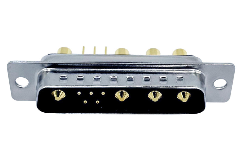 NORCOMP 681M9W4103L001 Combination Layout D Sub Connector, Power-D 681M Series, DB-9W4, Plug, 9 Contacts