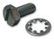 KEMET 3897 Mounting Kit, Aluminium Electrolytic Capacitor, Steel Screw, Internal Toothed Washer