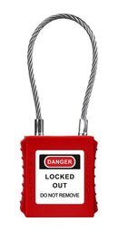 MULTICOMP PRO MP014042 Safety Padlock, Steel/Stainless Steel Shackle, 3.2mm Dia, Nylon (Polyamide) Lock, -30 &deg;C to 120&deg;C