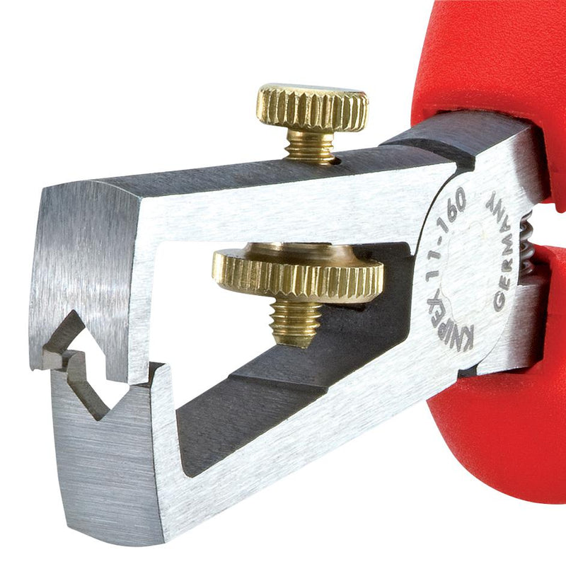 KNIPEX 11 06 160 T Wire Stripper, Insulation, 7AWG, 5mm, Capacity, Single, Multiple & Fine Stranded Cables GTIN UPC EAN: 4003773081418
