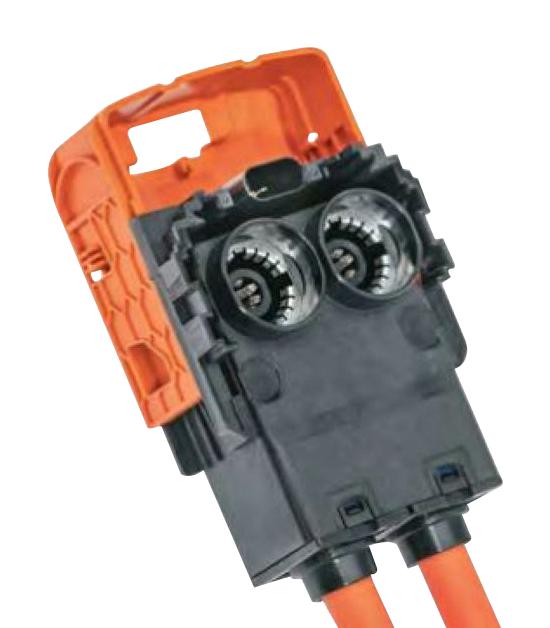 APTIV / DELPHI 35254366 Automotive Connector Housing, SHIELDPACK HV RCS890 SI Series, Receptacle, 2 Ways