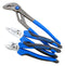 GEDORE 3012859 Pliers Set, 3-Pcs of Power Side Cutter, Power Combination Pliers & 14210 Water Pump Pliers