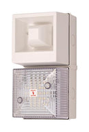 CLIFFORD AND SNELL 245235 Audio/Visual Signal Device, Flashing, Transparent, 108dBA, 24VDC, Cable, IP65, Yodalight YL40 Series