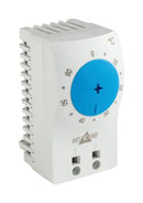 STEGO 11101.0-00 Thermostat, Small, DIN Rail, Normally Opened, 15 A at 120 VAC, 10 A at 250 VAC, -45 to 80 Deg C
