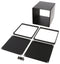 HAMMOND 1455NS1201BK Metal Enclosure, w/Metal End Panel, Small, Aluminium, 103 mm, 103 mm, 120 mm