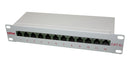 ROLINE 26.11.0316 Patch Panel, Krone LSAplus, RJ45, 12 Ports, Cat6a, 1U