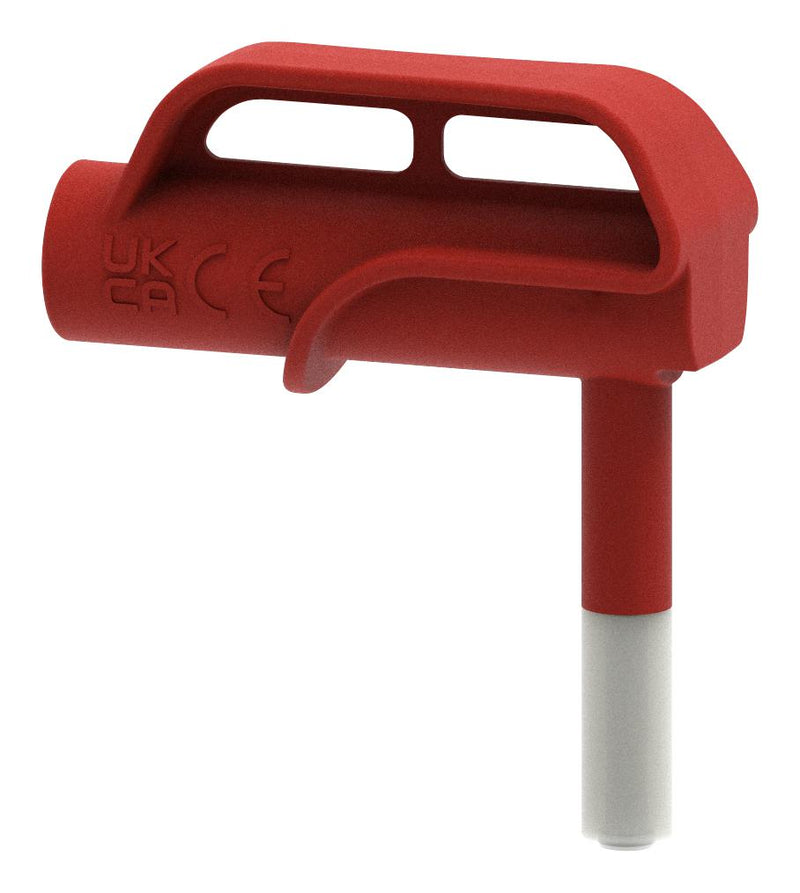 CAL TEST ELECTRONICS CT4516-2 6MM MAGNETIC CONN-SHEATHED 4MM JACK, RED